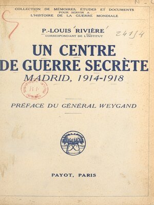 cover image of Un centre de guerre secrète